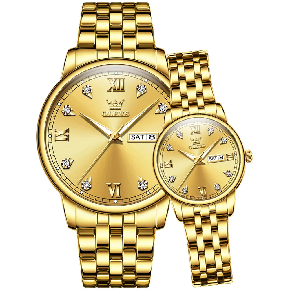 OLEVS Men Luxury Watch 5525 Gold