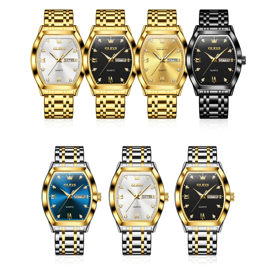 Pánské luxusní hodinky OLEVS 5528 Gold