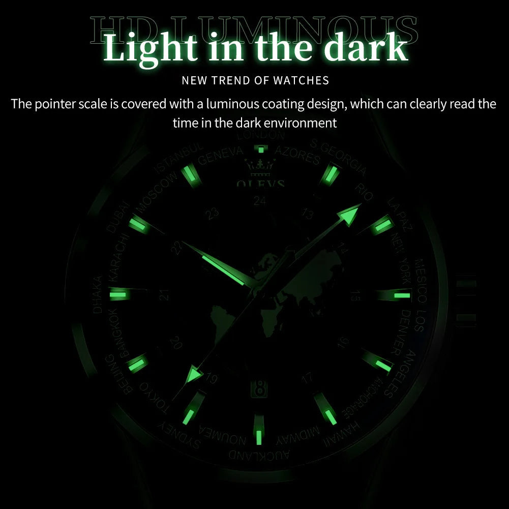 Men Watch OLEVS 9926 Black
