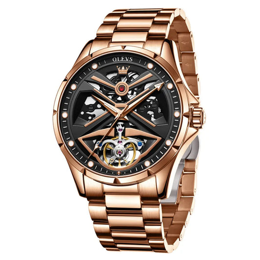 OLEVS Men Luxury Watch 6655 Rose Gold