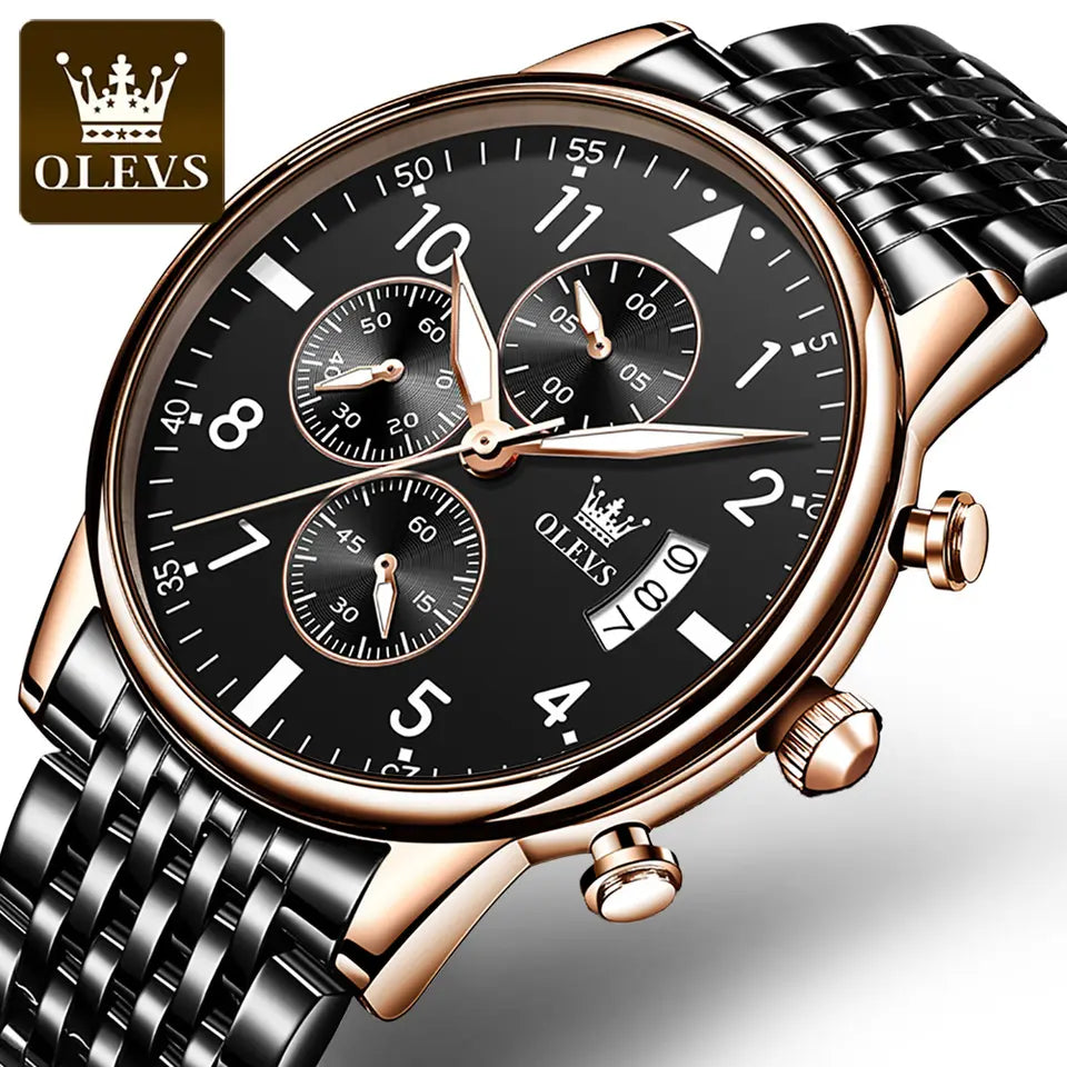 OLEVS Men Watch 2869 Black