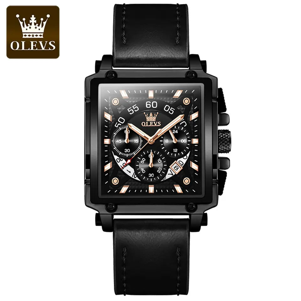 Men Watch OLEVS 9919 Luxury Business Watch Silver