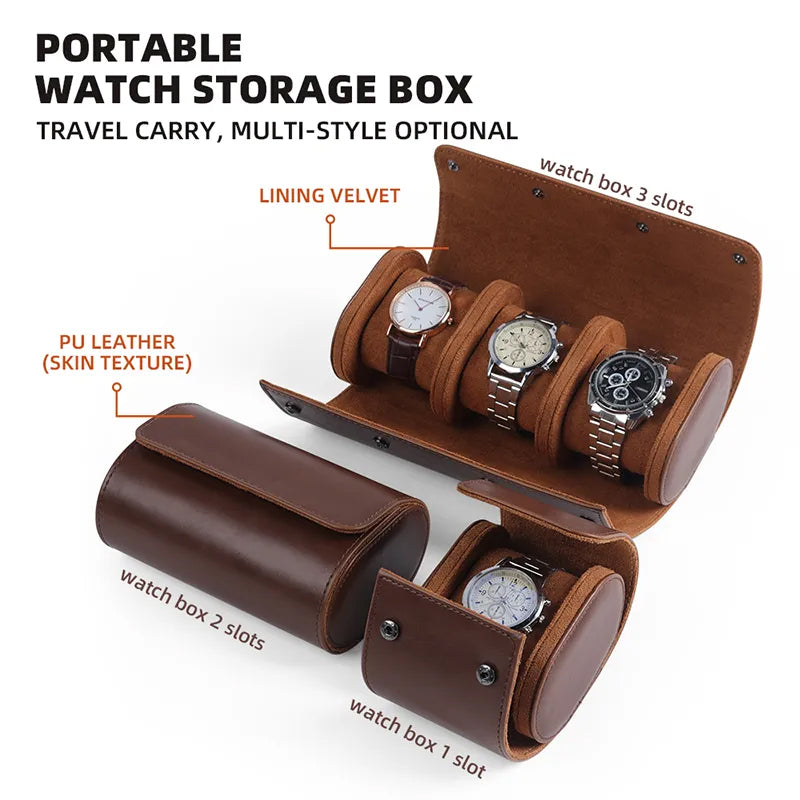Double Watch case - Brown