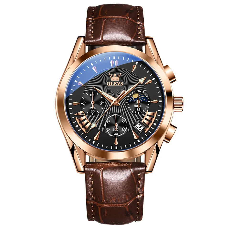 OLEVS Men Luxury Watch 2876 Brown