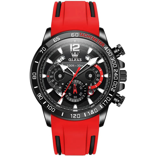 Pánské Sportovní hodinky OLEVS 9936 Červené