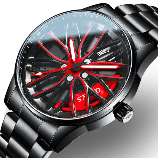 Pánské Motosport hodinky OLEVS 9937 Červené