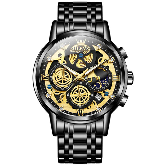 Pánské hodinky OLEVS 9947 Černé