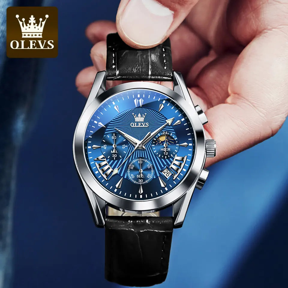 OLEVS Men Luxury Watch 2876 Blue OLEVSEurope